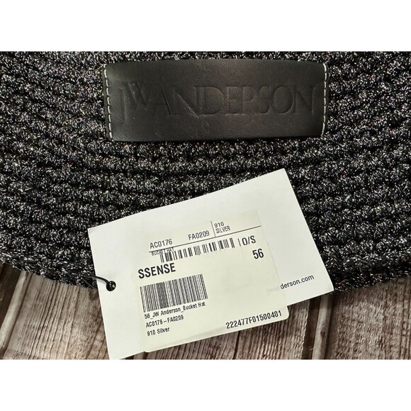 JW Anderson Bucket Hat Size 56 color silver 910 NWT mspr 240 - Picture 3 of 5